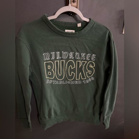 NBA Tailgate Milwaukee Bucks Crewneck Sweatshirt Men's Size Small - Picture 5 of 8
